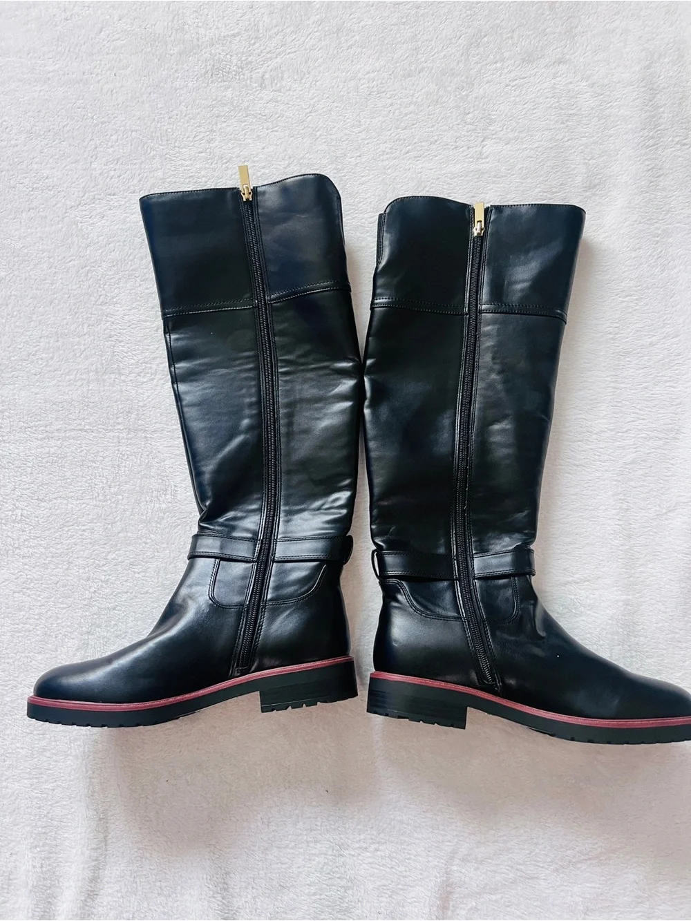 Tommy Hilfiger women Knee-High Riding Boots black NEW size 8